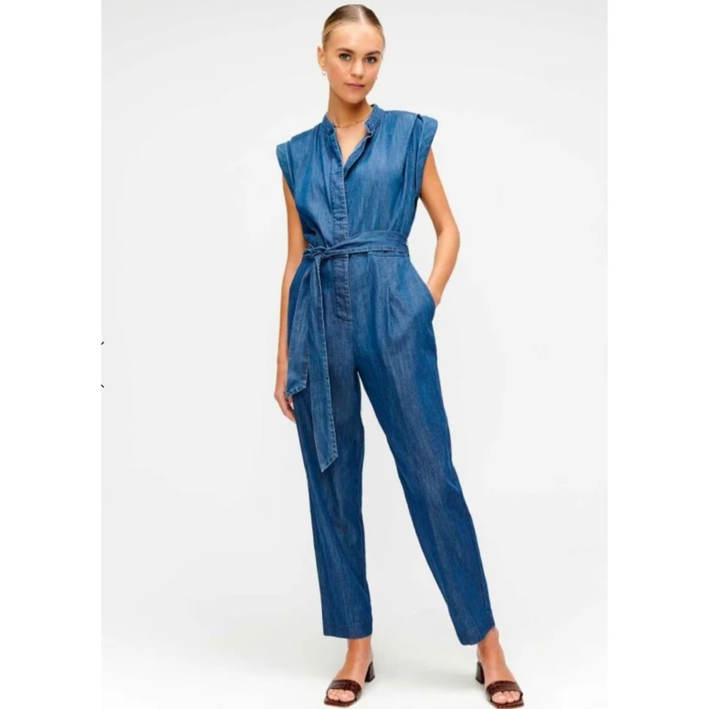 NEW 7 For All Mankind Cuffed Sleeve Jumpsuit